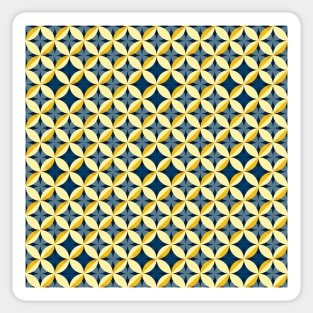 Retro seamless geometrical pattern in 70s vibes Sticker